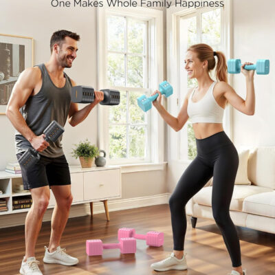 689c6c85d1e82f8fe7d7e72b33d75c6faa4a3b41326a2c8efb7f7.jpg FEIERDUN 5-in-1 Adjustable Dumbbell Set of 2, 20LBS/10LBS Hand Weights for Women, 1s-Adjust Dual-Stable Dumbbell Set for Women Home Gym & Outdoor