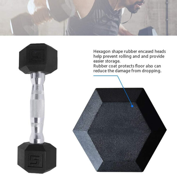 689c6e5fcb0ad241eafc54d2be9714d14317136ae9c037dadce21.jpg Saorzon Dumbbells Set of 2 Exercise Fitness Dumbbell for Home Gym Free Weights Hand Hex Dumb Bells