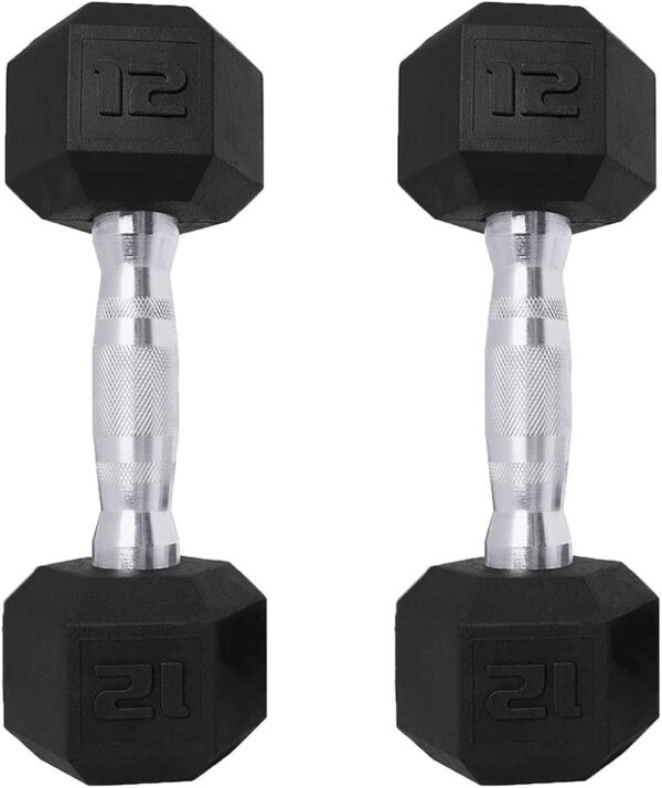 689c6eb34b1ba2e0d10e3a7ed94667f6fbd5d4ee7ddc9125f66a8.jpg Saorzon Dumbbells Set of 2 Exercise Fitness Dumbbell for Home Gym Free Weights Hand Hex Dumb Bells