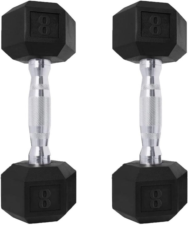 689c6eb8dcad24bfbb54b4ed1ab12d6eca91ac6f2da30203f2be4.jpg Saorzon Dumbbells Set of 2 Exercise Fitness Dumbbell for Home Gym Free Weights Hand Hex Dumb Bells