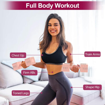 689c6f0d210e9fdc5b403bcb37d713c46f88c351d4c309568a1b3.jpg 22LBS Adjustable Dumbbells Set, Hand Weights Sets with 5 Levels 3lb, 5lb, 7lb, 9lb, 11lb, Adjustable Weight Dumbbells for Women/Men Home Gym Full Body Workout