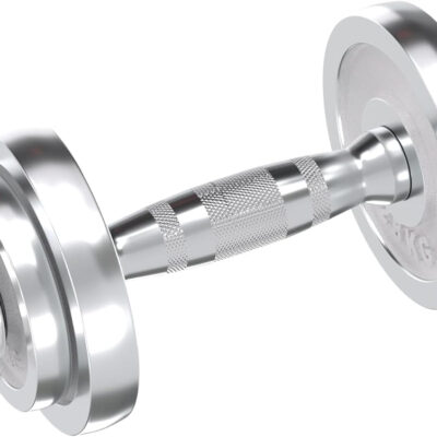 VIVITORY Fitness Dumbbells Set, Adjustable Weight Sets up to 11/22/44/66/110 lbs, with Metal Connecting Rod Used As Barbell, Chromed Weights, Hardcover Gift Box, Home Gym Work Out Training Equipment