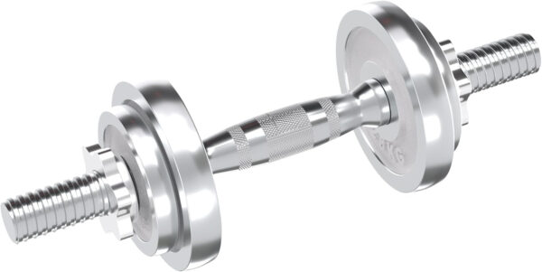 VIVITORY Fitness Dumbbells Set, Adjustable Weight Sets up to 11/22/44/66/110 lbs, with Metal Connecting Rod Used As Barbell, Chromed Weights, Hardcover Gift Box, Home Gym Work Out Training Equipment