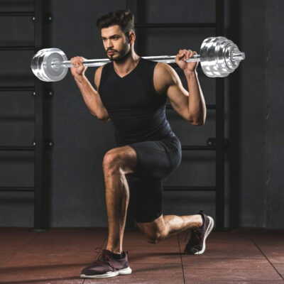 VIVITORY Fitness Dumbbells Set, Adjustable Weight Sets up to 11/22/44/66/110 lbs, with Metal Connecting Rod Used As Barbell, Chromed Weights, Hardcover Gift Box, Home Gym Work Out Training Equipment