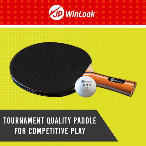 Ping Pong Paddles Sets - Premium Table Tennis Rackets with Ping Pong Balls & Professional Case - JP WinLook Portable Table Tennis Paddles Set for Indoor & Outdoor Play