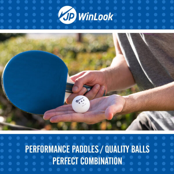 Ping Pong Paddles Sets - Premium Table Tennis Rackets with Ping Pong Balls & Professional Case - JP WinLook Portable Table Tennis Paddles Set for Indoor & Outdoor Play
