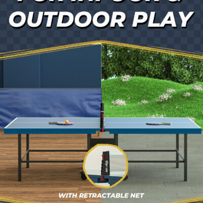 Glymnis Ping Pong Paddles Set Table Tennis Rackets with Balls, Storage Case for Indoor Outdoor Table Tennis Paddle Game Accessories