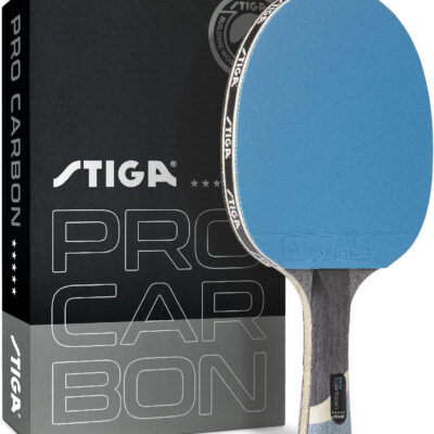 689c7c7a7b192362fa45f6b198b010839be368d0a8d1b22193c6d.jpg STIGA Pro Carbon Performance-Level Table Tennis Racket with Carbon Technology for Tournament Play - Red and Blue Colors