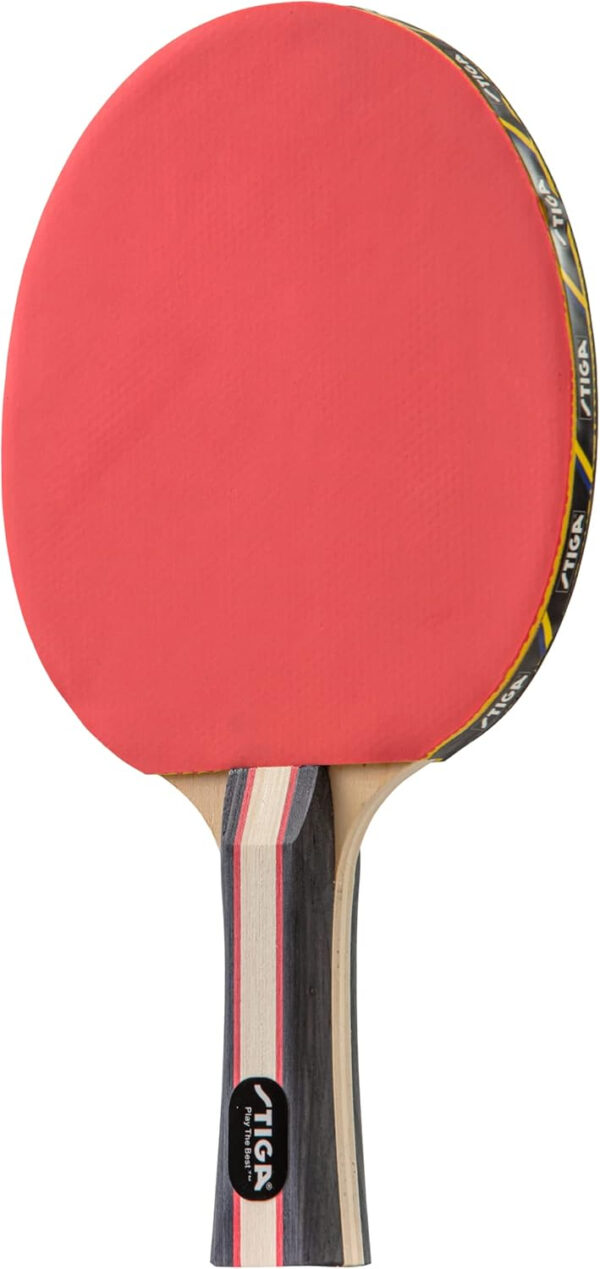 689c7cb2ed9882937f874e08dabe92ea4467b1cc9d78f68707afc.jpg STIGA Performance 2 or 4 Player Table Tennis Set – USATT Approved Rackets and 3-Star Balls – 5-Ply Blade & Flared Handle – Perfect for Skill Development