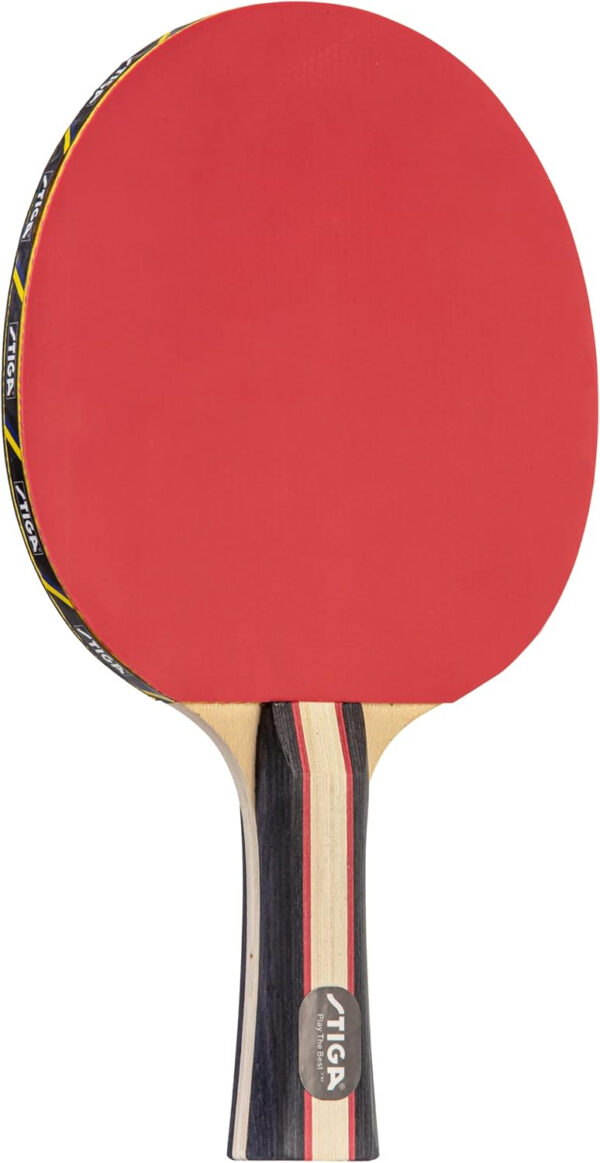 689c7cb640e9f4411657ed81f64f1b41e13e8f580b978ef59b8c9.jpg STIGA Performance 2 or 4 Player Table Tennis Set – USATT Approved Rackets and 3-Star Balls – 5-Ply Blade & Flared Handle – Perfect for Skill Development