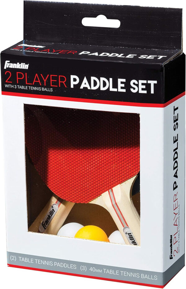 689c7cde53c472b1a8f0c61bf50e58a5ad27227b86b623faa3d56.jpg Franklin Sports Ping Pong Paddle Set with Balls - 2 Player & 4 Player Table Tennis Paddle Kit - Full Ping Pong Starter Kit