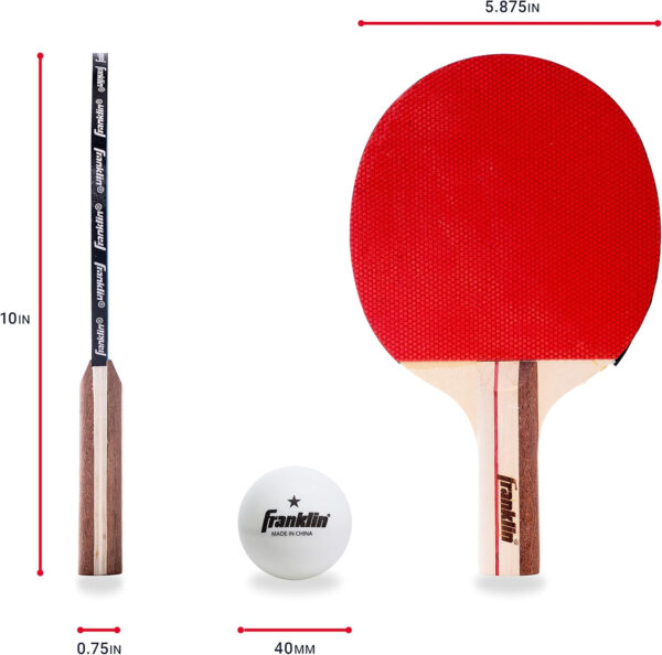 689c7ce478bd659b357fe761678da90498e02f376304da52bc50d.jpg Franklin Sports Ping Pong Paddle Set with Balls - 2 Player & 4 Player Table Tennis Paddle Kit - Full Ping Pong Starter Kit