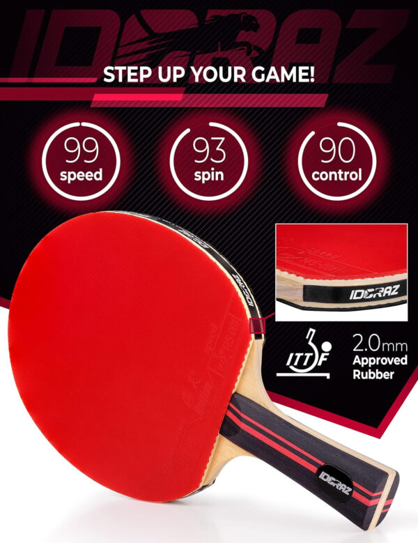 689c7d31b457f69066124454085dac422f3ac7c7abf5d5d082e19.jpg Ping Pong Paddle Professional Racket - Table Tennis Racket with Carrying Case - ITTF Approved Rubber for Tournament Play - Best Table Tennis Paddle