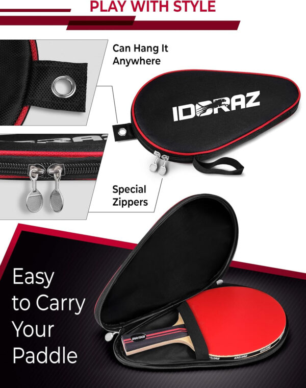 689c7d3546e7328475c63c10b73cd94793624ee413c61b8e1fe27.jpg Ping Pong Paddle Professional Racket - Table Tennis Racket with Carrying Case - ITTF Approved Rubber for Tournament Play - Best Table Tennis Paddle