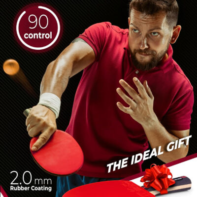 689c7d3a9172609352d90ca36efbc859cf9c9fbdb4c01564fc2de.jpg Ping Pong Paddle Professional Racket - Table Tennis Racket with Carrying Case - ITTF Approved Rubber for Tournament Play - Best Table Tennis Paddle