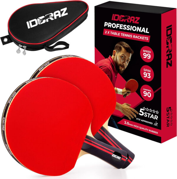 689c7d3e39b121c828d1b2098f9e50847e5bc738ac32a01d91843.jpg Ping Pong Paddle Professional Racket - Table Tennis Racket with Carrying Case - ITTF Approved Rubber for Tournament Play - Best Table Tennis Paddle
