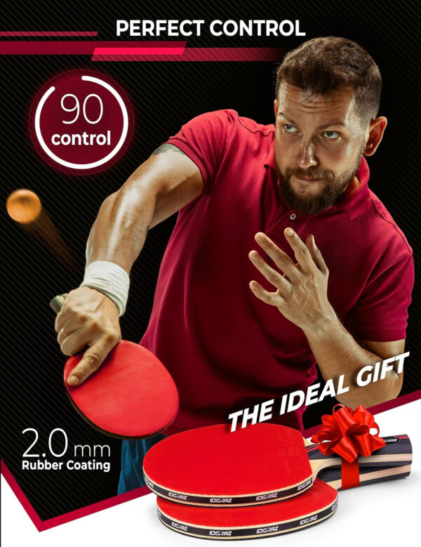 689c7d43d6784c31e0e800a665b7677a74b41833ec76502e579c6.jpg Ping Pong Paddle Professional Racket - Table Tennis Racket with Carrying Case - ITTF Approved Rubber for Tournament Play - Best Table Tennis Paddle