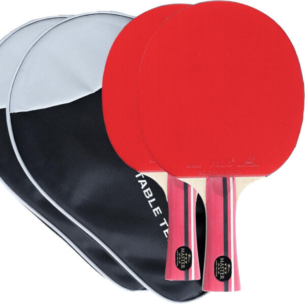 689c7f049e0a7c44b312ef9687de104bf51fde28ee9ff0e8d34c2.jpg Palio Master 3.0 Table Tennis Bat & Case | ITTF-Approved Intermediate Ping Pong Racket | Allround Speed, Spin and Control