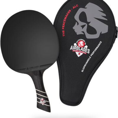 689c7f2268a2eba4a6c0368a6062309be9a253c3ff8a47d851ed6.jpg The Peace Maker ALC - Professional Ping Pong Paddle - Carbon Fiber Table Tennis Racket Producing Maximum Spin & Control for All Levels - Hard Carry Case & Ergonomic Handle.