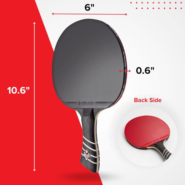 689c7f279b18cd6429679d40480318db5e4dcf557f7d5317af5b5.jpg The Peace Maker ALC - Professional Ping Pong Paddle - Carbon Fiber Table Tennis Racket Producing Maximum Spin & Control for All Levels - Hard Carry Case & Ergonomic Handle.