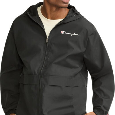 689c81fcb2bef22f36fbe821ee8d08408df6f76e41e6c887f2dfa.jpg Champion Men's Jacket, Stadium Full-zip Jacket, Wind Resistant, Water Resistant Jacket for Men