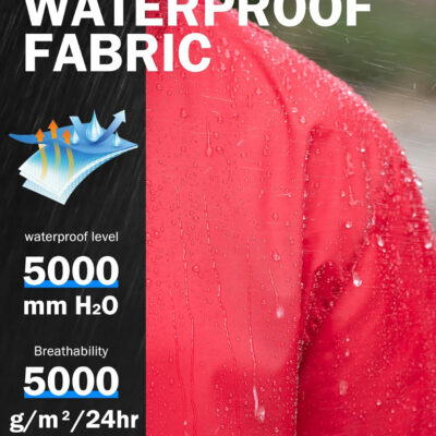 ZITY Men's Rain Jacket Waterproof with Hood Lightweight Raincoat for Golf Hiking Camping Cycling