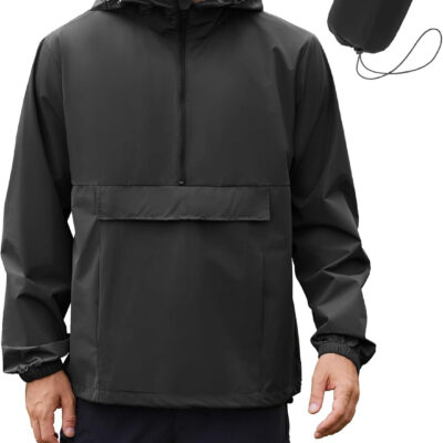 689c838ce19ab2b16202cff9db1a79906606112dec11fd13a7369.jpg COOFANDY Men's Rain Jacket Waterproof Lightweight Packable Raincoat Pullover Windbreaker With Hood For Hiking Running