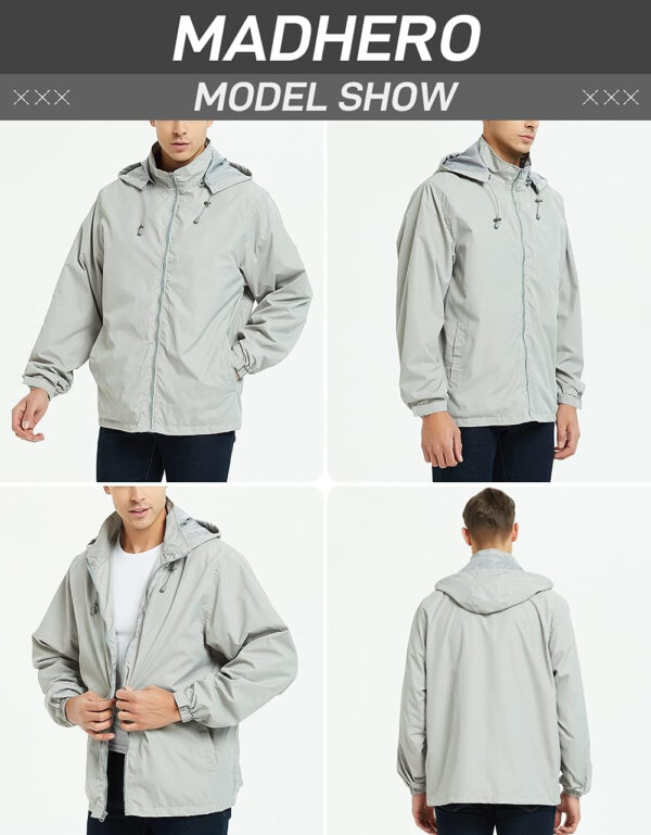 689c850a5af994f86638a6c238b6883252bc3cc449e53f0b8eae5.jpg Mens Lightweight Windbreaker Waterproof Rain Jacket with Removable Hood
