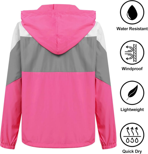 689c858a389b1d7d5885158c1c763ce39946e6887fd5969043efd.jpg SoTeer Women's Waterproof Rain Jackets Lightweight Hooded Windbreaker Packable Active Outdoor Raincoat