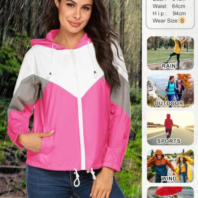 689c858e1ffebd2916e31d758c9dade213dcd65f0709d0774f19f.jpg SoTeer Women's Waterproof Rain Jackets Lightweight Hooded Windbreaker Packable Active Outdoor Raincoat