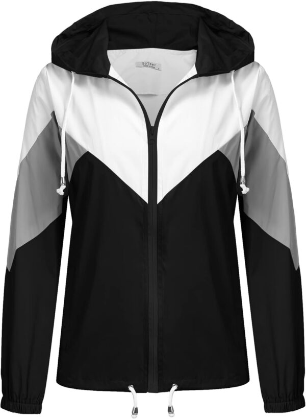 689c85900518c8a31ecb80e34ff026197bd0538c875cc63470626.jpg SoTeer Women's Waterproof Rain Jackets Lightweight Hooded Windbreaker Packable Active Outdoor Raincoat
