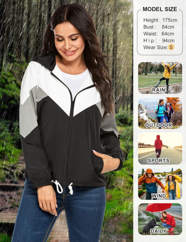 689c8594518e8d0ec3c5f9a1858dafc5364d817d3168093c056c7.jpg SoTeer Women's Waterproof Rain Jackets Lightweight Hooded Windbreaker Packable Active Outdoor Raincoat