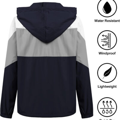 689c859a071e08f9be813ec3875ed82aa89b278917c5d49110128.jpg SoTeer Women's Waterproof Rain Jackets Lightweight Hooded Windbreaker Packable Active Outdoor Raincoat