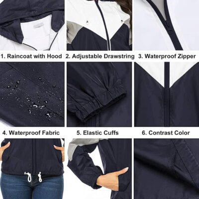 689c859dc4668860fbb05477264c2acc1d3ce921c6df3a6831eee.jpg SoTeer Women's Waterproof Rain Jackets Lightweight Hooded Windbreaker Packable Active Outdoor Raincoat