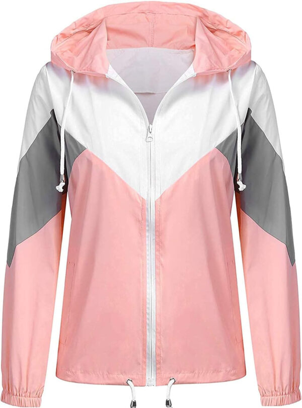 689c85a984342091dff1ee51cc1ac37661015e5b701290ab7a47f.jpg SoTeer Women's Waterproof Rain Jackets Lightweight Hooded Windbreaker Packable Active Outdoor Raincoat