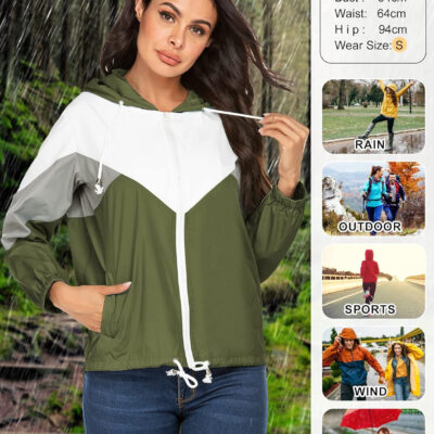 689c85c38ddbc8d3a4b93678aa61cfddf2a3bc67fc5677f1f328e.jpg SoTeer Women's Waterproof Rain Jackets Lightweight Hooded Windbreaker Packable Active Outdoor Raincoat