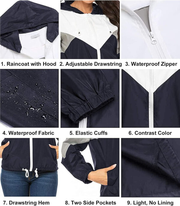 689c85cba8257d2db1825c9e3a7c3c13a42ce618cda06f2e74e4e.jpg SoTeer Women's Waterproof Rain Jackets Lightweight Hooded Windbreaker Packable Active Outdoor Raincoat