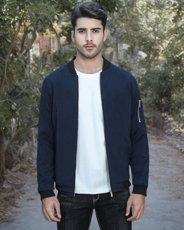 689c86d8c841e70e6abff061e9f43b3975f3a6fbb49f38b6b9edb.jpg sandbank Men's Slim Fit Lightweight Softshell Flight Bomber Jacket Coat