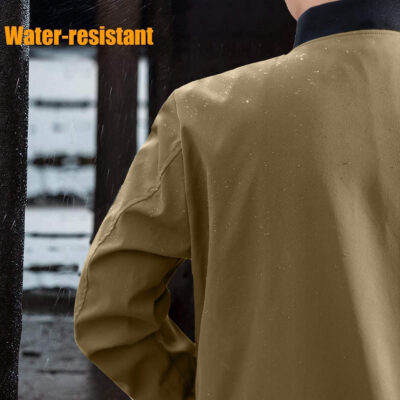 689c86e26e8a82cb0395cb648f8bb02a02ed5f1a842a142b08682.jpg sandbank Men's Slim Fit Lightweight Softshell Flight Bomber Jacket Coat