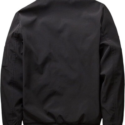 689c86e75fbcaade70d0d7806c74dcb4de93ba78896bfd065e728.jpg sandbank Men's Slim Fit Lightweight Softshell Flight Bomber Jacket Coat