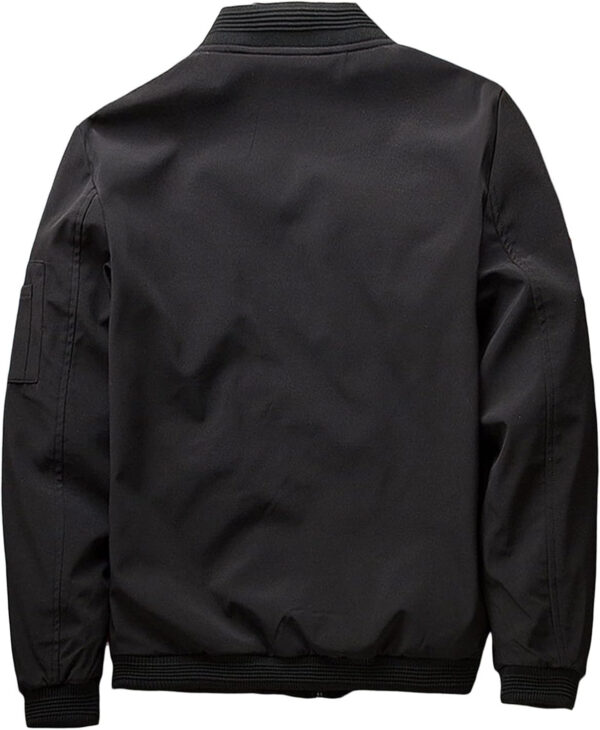 689c86e75fbcaade70d0d7806c74dcb4de93ba78896bfd065e728.jpg sandbank Men's Slim Fit Lightweight Softshell Flight Bomber Jacket Coat