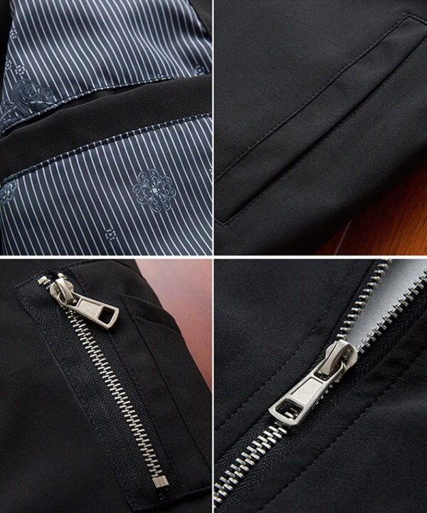 689c86ed8ab57f30c1d1ec76f211a9cdef9cf3fadbd740a1b6998.jpg sandbank Men's Slim Fit Lightweight Softshell Flight Bomber Jacket Coat