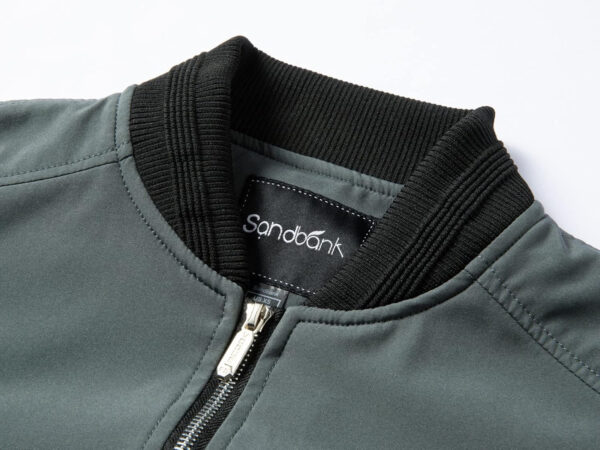 689c86fcf1d8a8b40ce75d9d38e4c28e03bb8c96b527b680277b0.jpg sandbank Men's Slim Fit Lightweight Softshell Flight Bomber Jacket Coat
