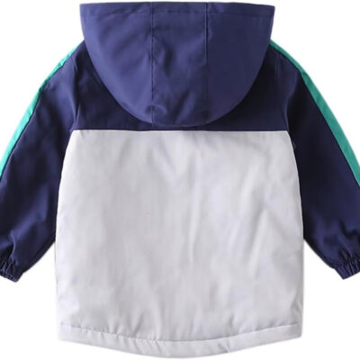 Boys' Hooded Dinosaur Jacket Windbreaker Outerwear