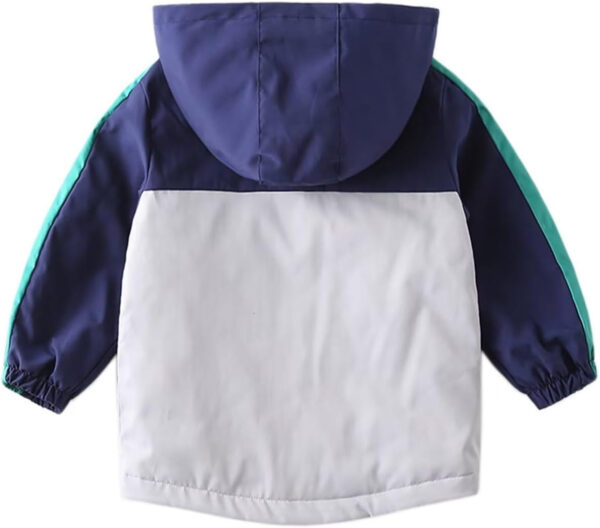 Boys' Hooded Dinosaur Jacket Windbreaker Outerwear