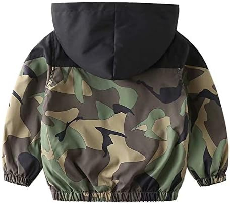 Boys' Hooded Dinosaur Jacket Windbreaker Outerwear