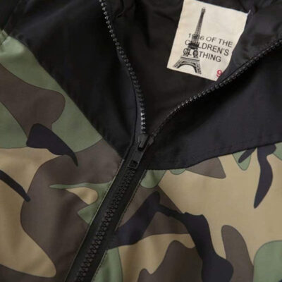 Boys' Hooded Dinosaur Jacket Windbreaker Outerwear
