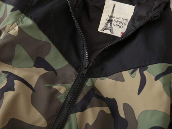 Boys' Hooded Dinosaur Jacket Windbreaker Outerwear