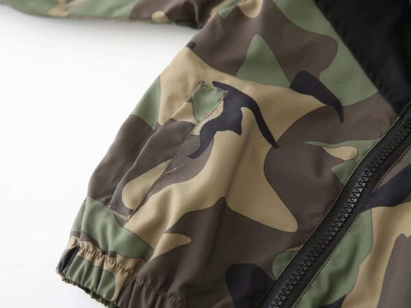 Boys' Hooded Dinosaur Jacket Windbreaker Outerwear