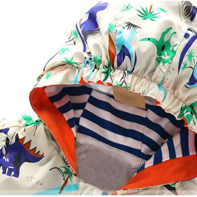 Boys' Hooded Dinosaur Jacket Windbreaker Outerwear